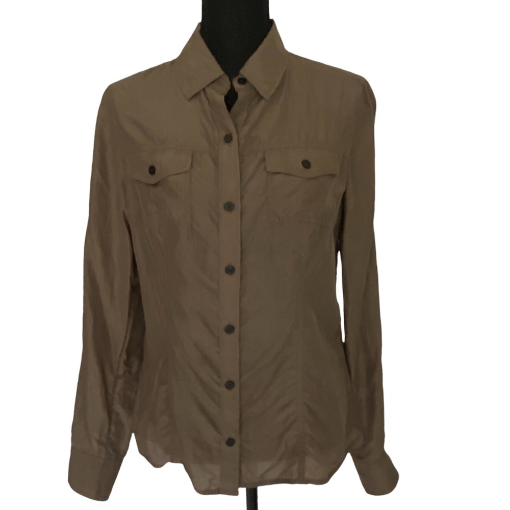 BANANA REPUBLIC Silk Blouse, Size Medium - Picture 8 of 8